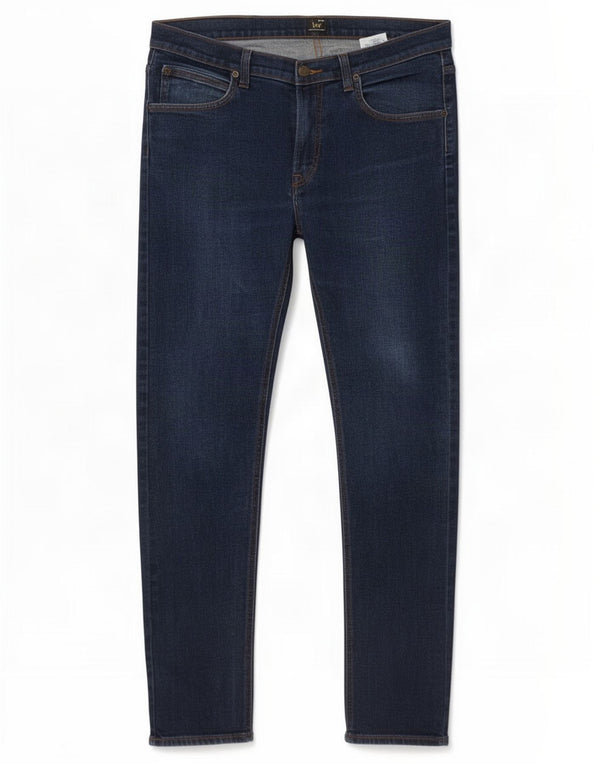 Lee Mens Luke Tapered Slim Jeans W34 L34 Navy Blue Cotton