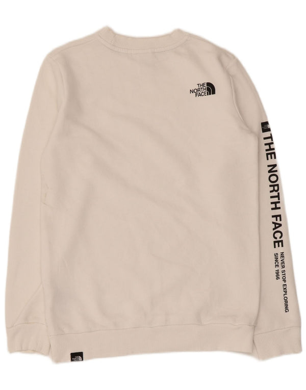 The North Face Γυναικείο Γραφικό Φούτερ Jumper UK 6 XS Λευκό βαμβακερό