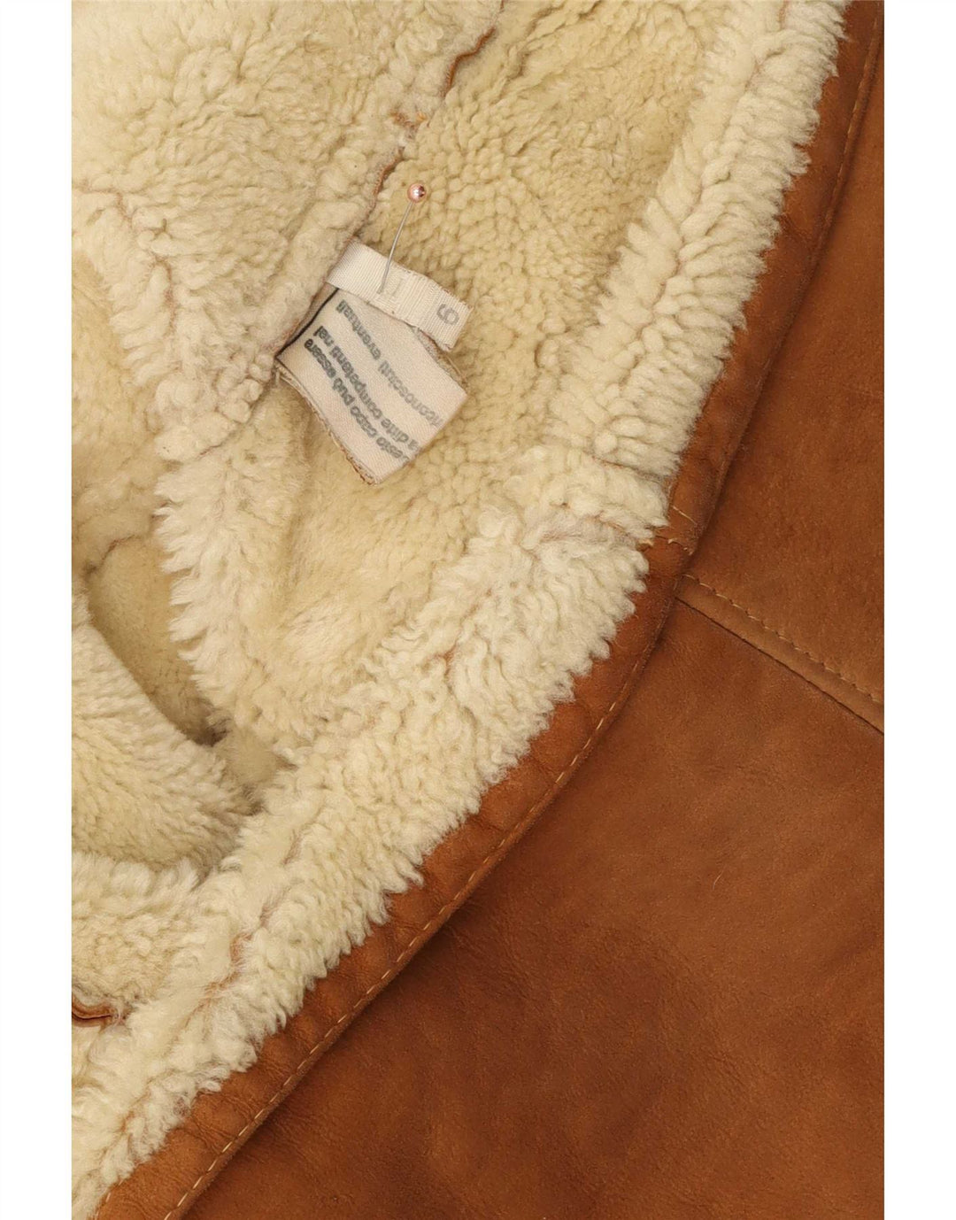 Vintage Ανδρικό Shearling Jacket US 6 Medium Brown