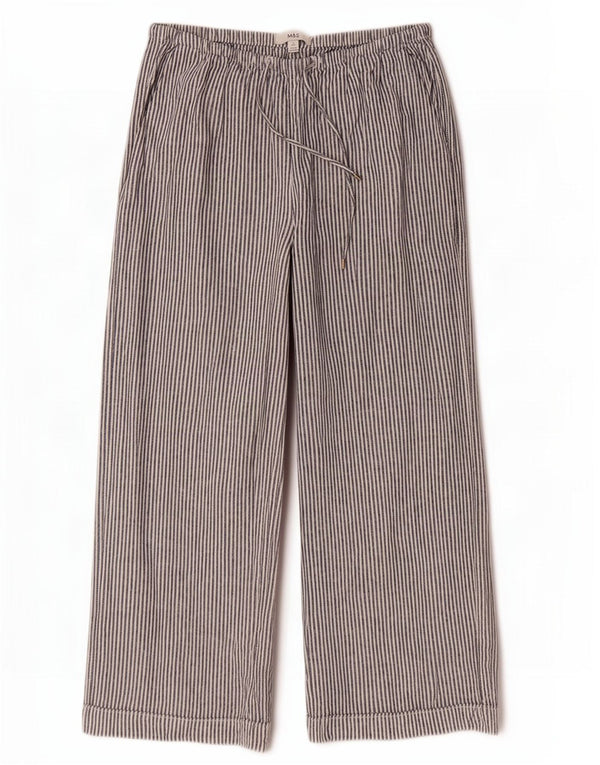 Marks & Spencer Γυναικείο Ψηλόμεσο Παντελόνι UK 16 Large W32 L26 Γκρι