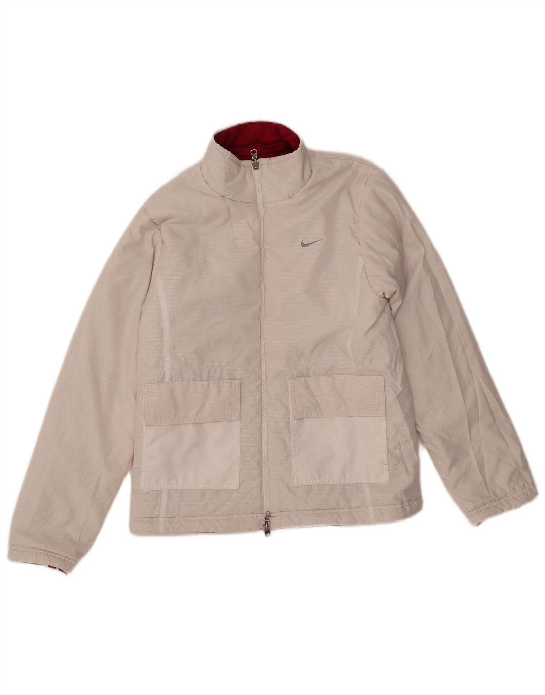 Γυναικείο αναστρέψιμο μπουφάν Nike UK 8/10 Μικρό κόκκινο πολυεστέρα