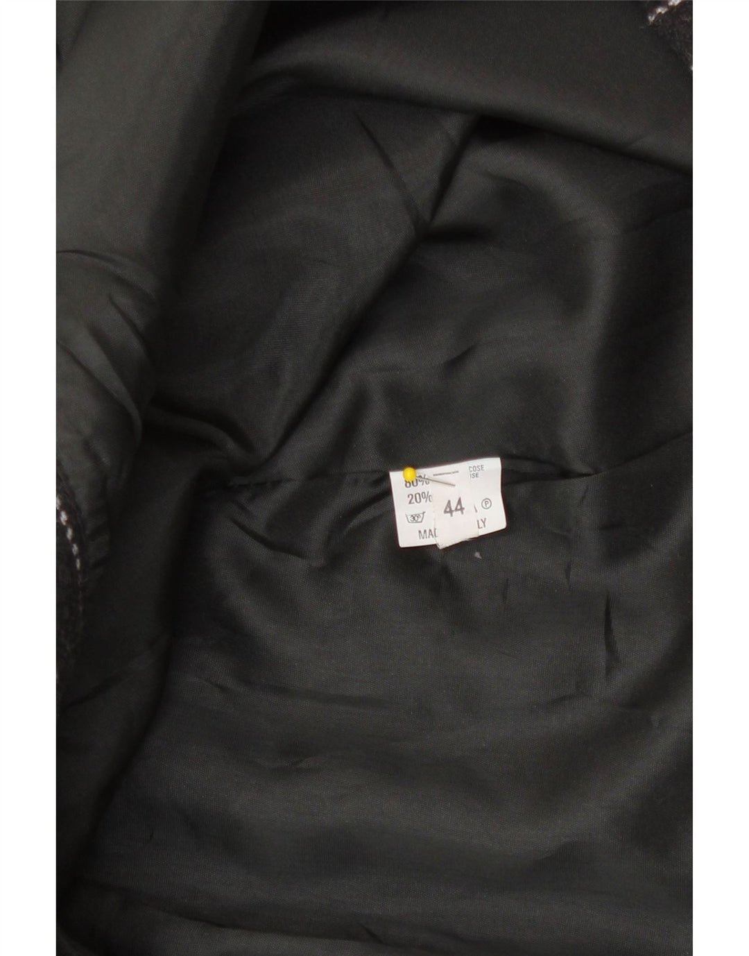 Vintage γυναικεία mini wrap φούστα IT 44 Medium W28 Γκρι ριγέ βισκόζη