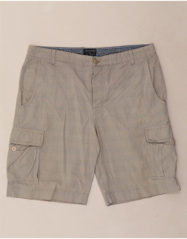 Woolrich Ανδρικό σορτς Cargo W34 Large Grey Check