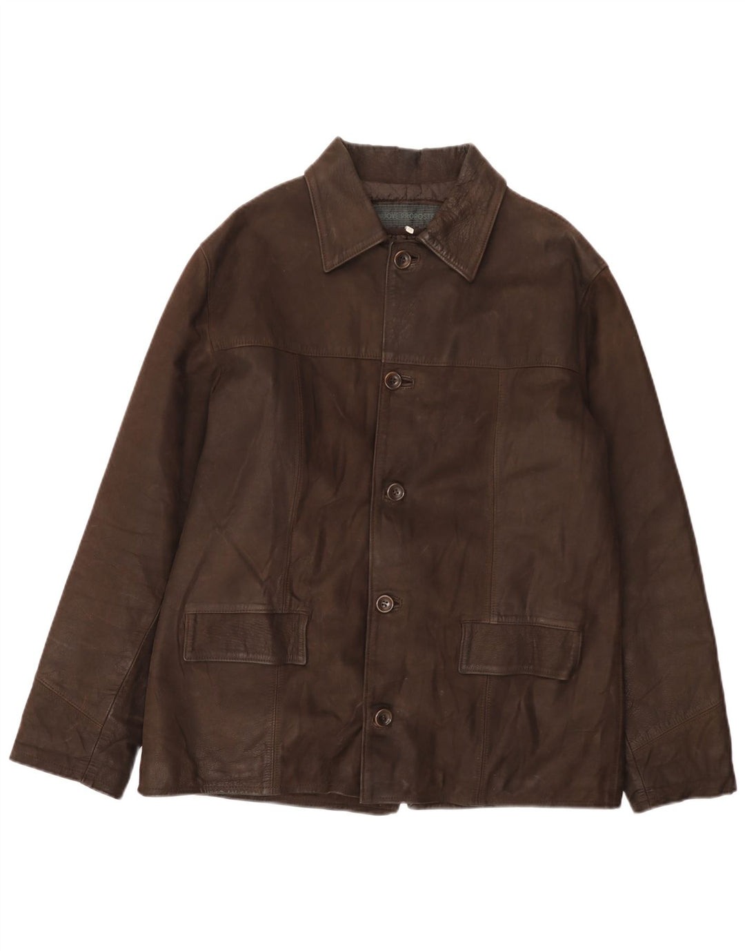 VINTAGE Ανδρικό Δερμάτινο Μπουφάν IT 48 Δερμάτινο Μεσαίο Καφέ