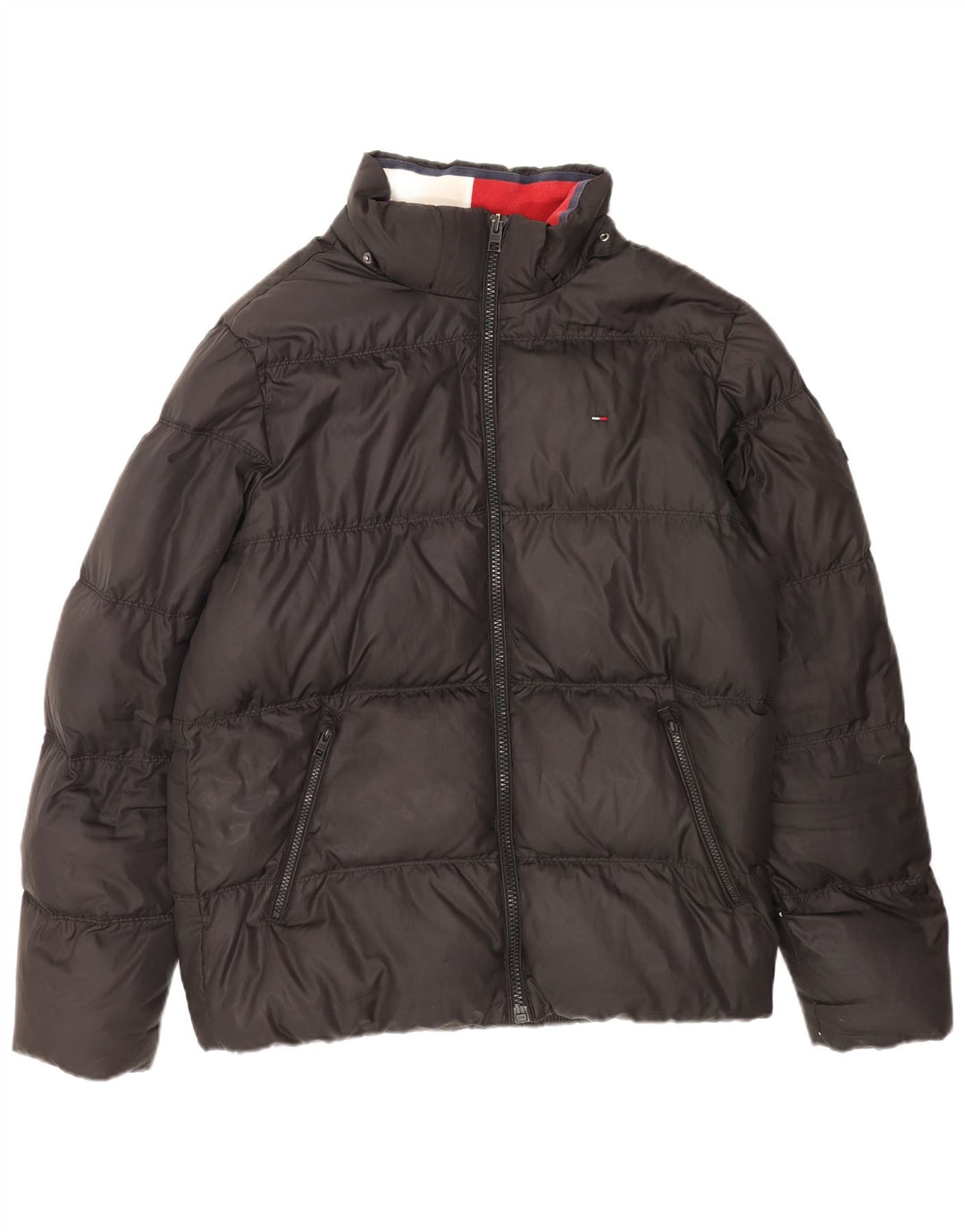 Tommy Hilfiger Ανδρικό μπουφάν με επένδυση UK 42 XL μαύρο πολυεστέρα