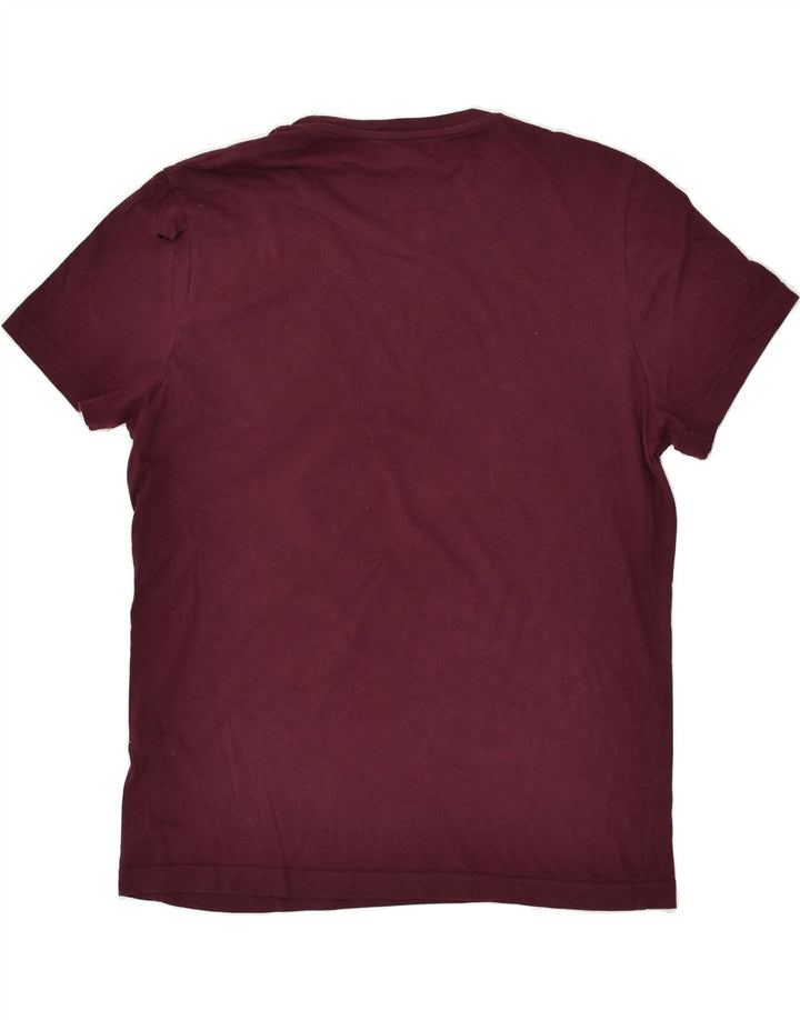 JULES Mens Slim Fit Graphic T-Shirt Top Large Maroon | Vintage Jules | Thrift | Second-Hand Jules | Used Clothing | Messina Hembry 