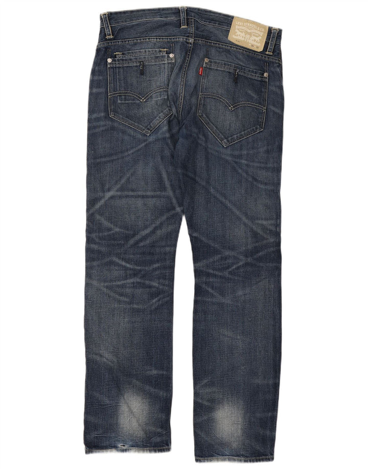 Levi's Mens 514 Straight Jeans W34 L32 Μπλε βαμβακερό