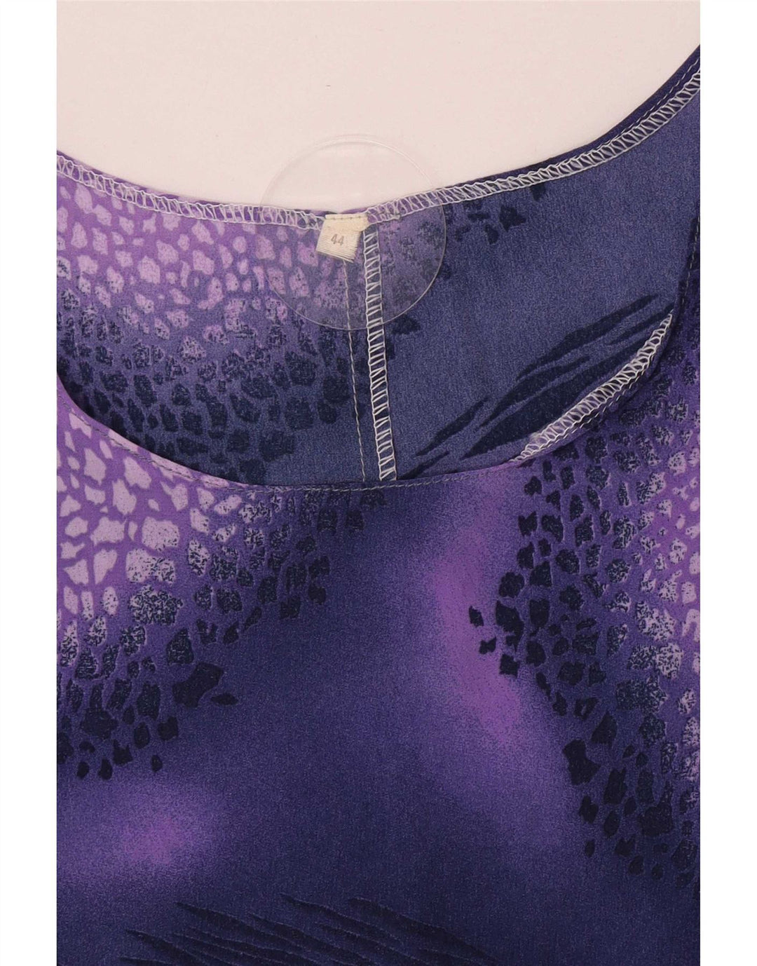 Vintage γυναικεία αμάνικη μπλούζα τοπ IT 44 Medium Purple Spotted