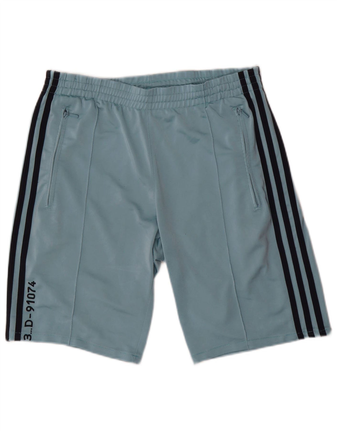 Ανδρικό αθλητικό σορτς Adidas μικρό μπλε πολυεστέρα