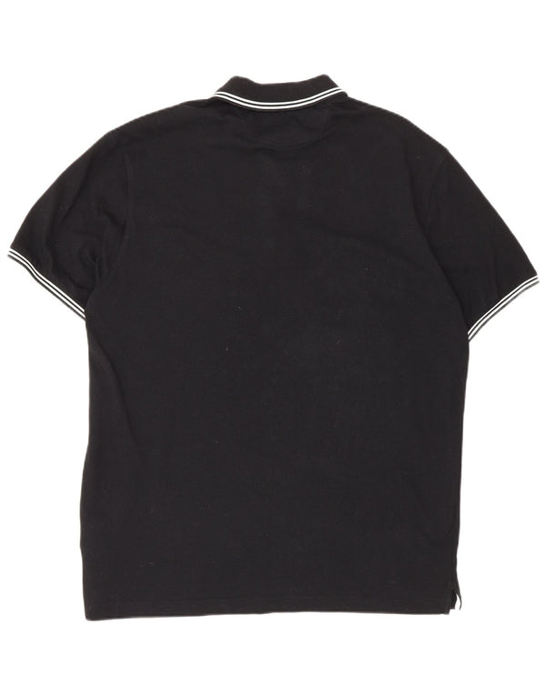 Champion Mens Easy Fit Polo πουκάμισο μεγάλο μαύρο βαμβακερό