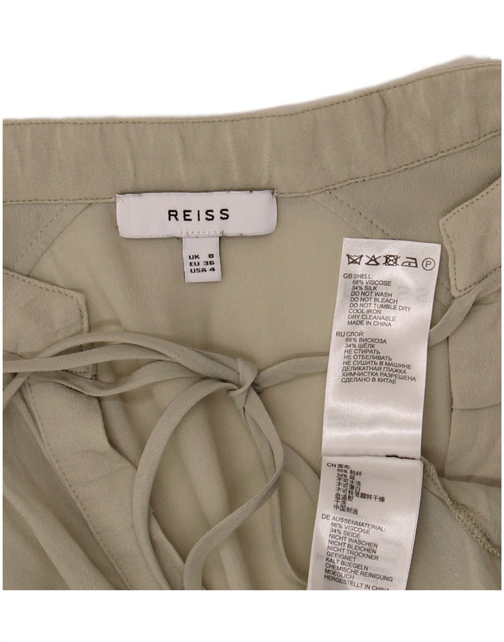 Reiss Γυναικεία Μπλούζα Oversized Top UK 8 Small Green Viscose