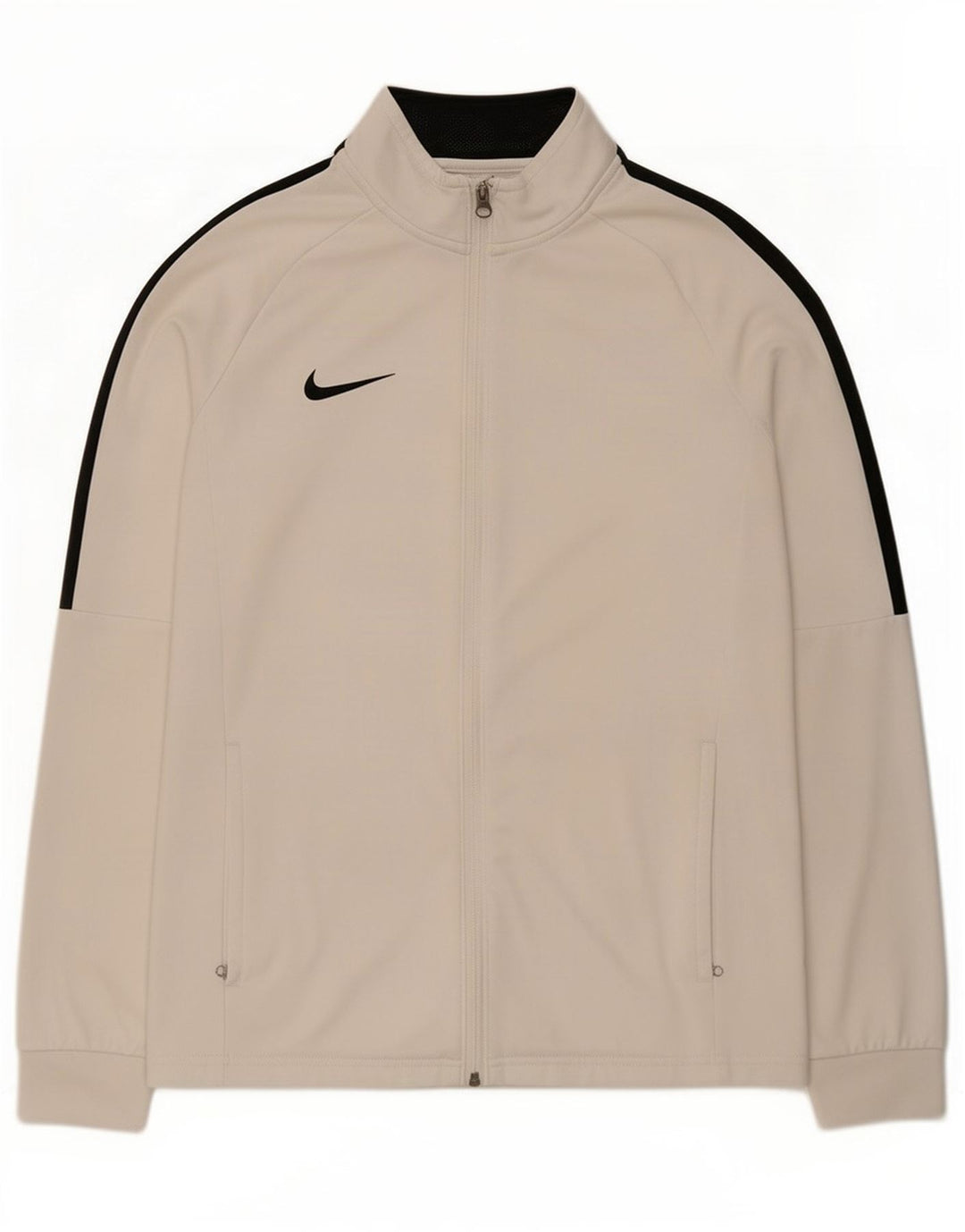Ανδρική φόρμα Nike Dri Fit Μπουφάν μεσαίου λευκού χρώματος πολυεστέρας