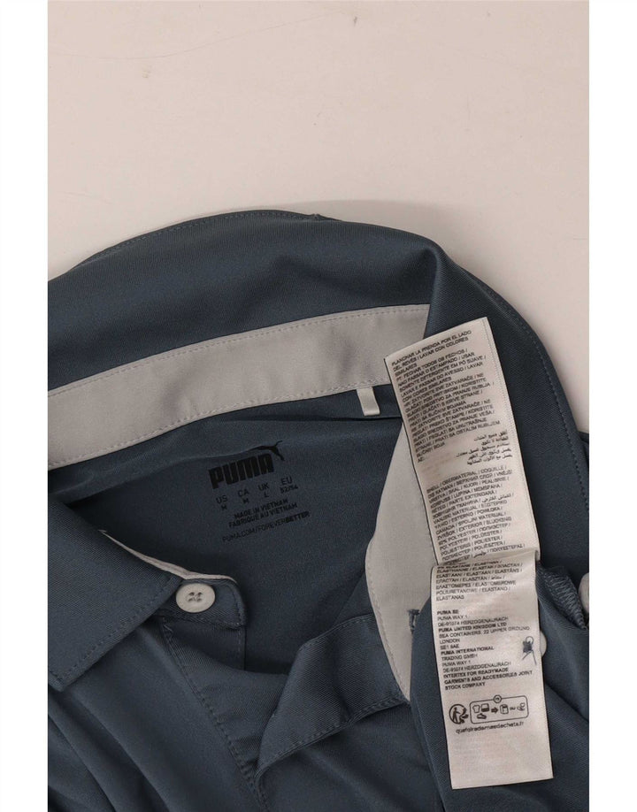 Ανδρικό πουκάμισο Polo Puma με μεγάλο μπλε ναυτικό χρώμα πολυεστέρα
