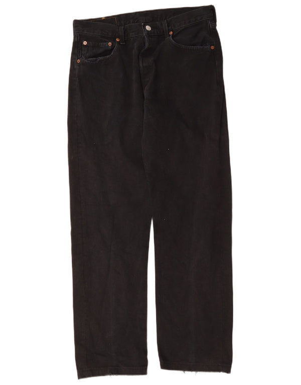 Levi's Womens 501 W32 L29 Μαύρο Βαμβακερό