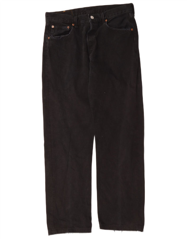 Levi's Womens 501 W32 L29 Μαύρο Βαμβακερό