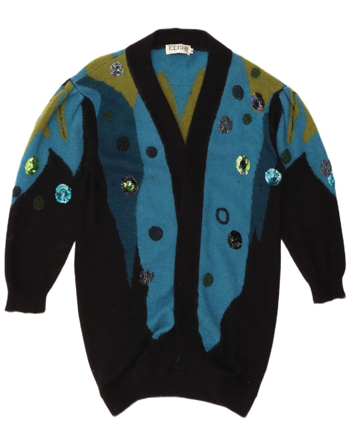 TOPLIKE Γυναικείο πουλόβερ Longline Ζακέτα EU 40 Medium Blue