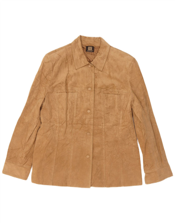 Madeleine Γυναικείο Suede Jacket UK 14 Large Beige Leather