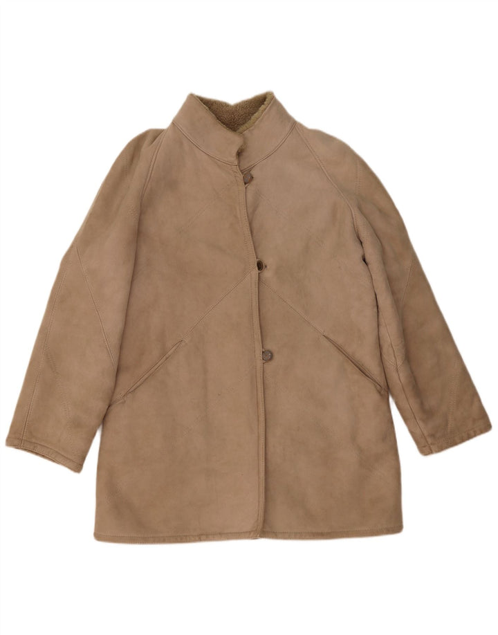 Vintage Γυναικείο Shearling Jacket IT 46 Large Beige Shearling