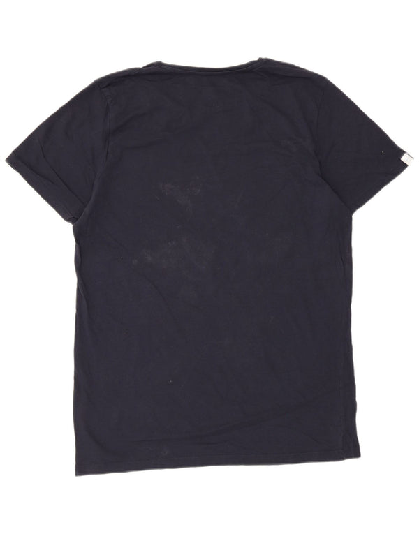 Jack & Jones Ανδρικό T-Shirt με γραφικό μπλουζάκι, μεγάλο μπλε βαμβακερό