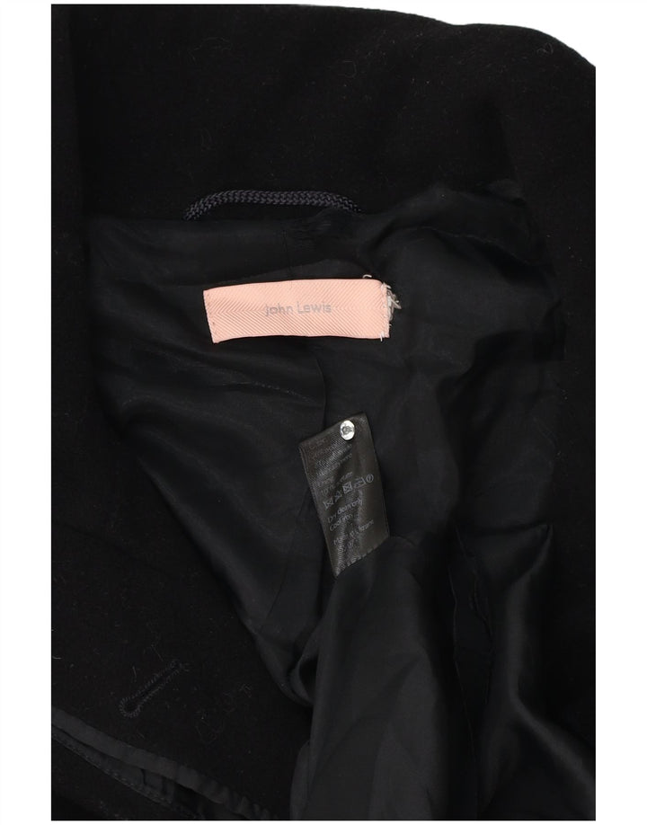 John Lewis Γυναικείο Παλτό UK 18 XL Μαύρο Μαλλί