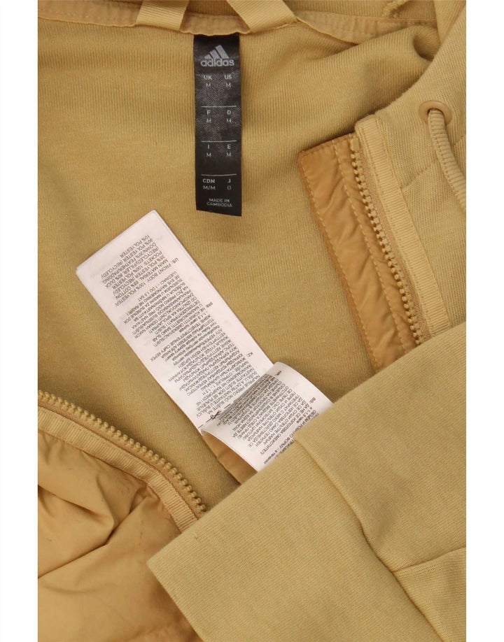 Adidas Ανδρικό Bomber Jacket με κουκούλα UK 38 Βαμβακερό μεσαίο μπεζ