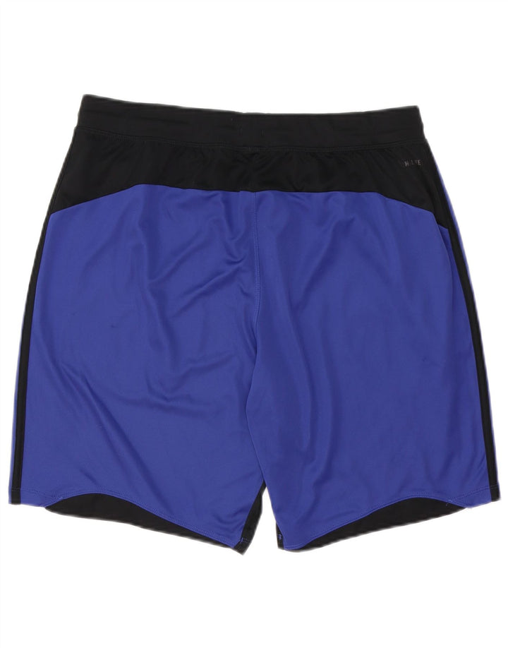 Ανδρικό αθλητικό σορτς ADIDAS Climalite με μεγάλο μπλε χρώμα πολυεστέρα