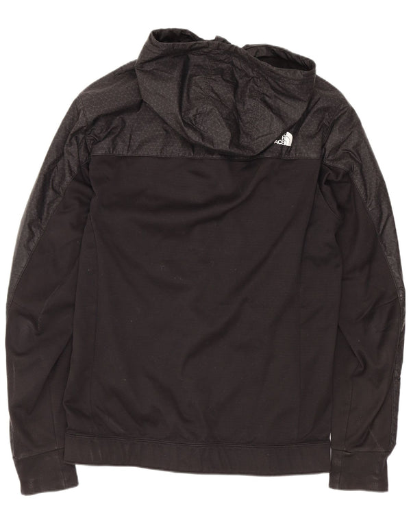 Ανδρικό πουλόβερ με κουκούλα με φερμουάρ North Face, μαύρο γεωμετρικό πολυεστέρα XS