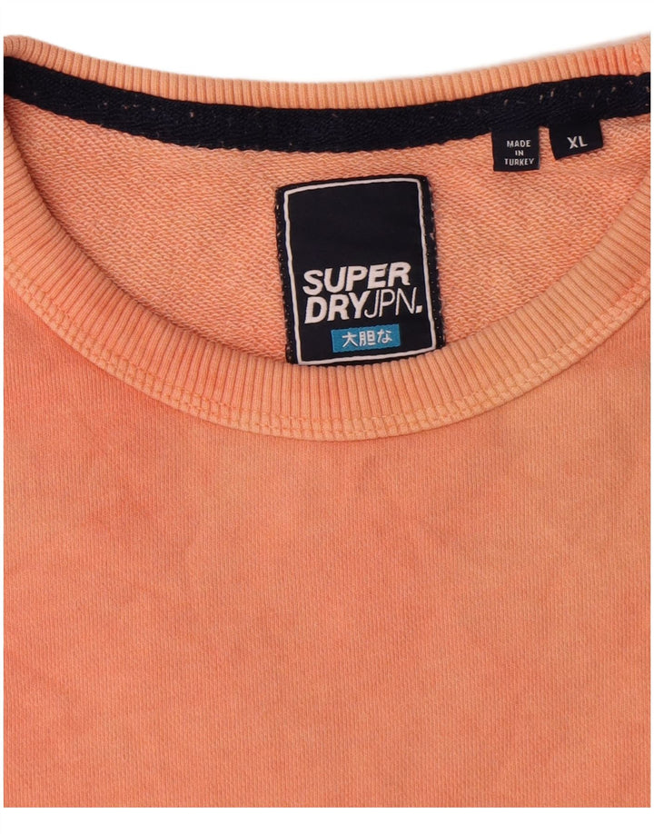 Ανδρικό φούτερ Superdry Jumper XL Orange Tie Dye Cotton