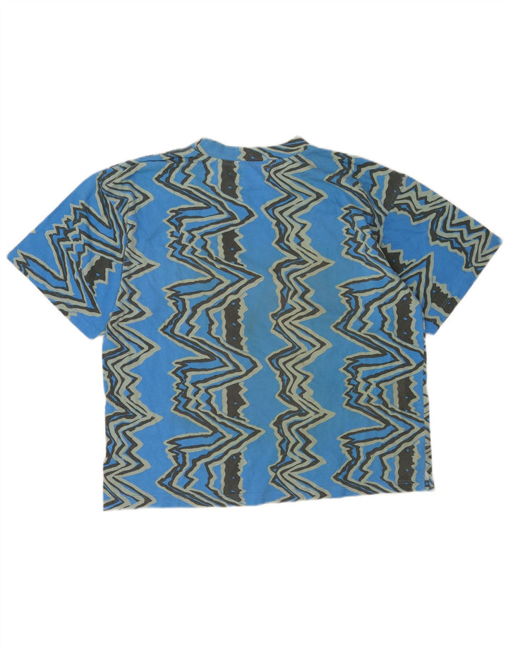 Ανδρικό T-Shirt Mistral Top Μεσαίο μπλε γεωμετρικό βαμβακερό