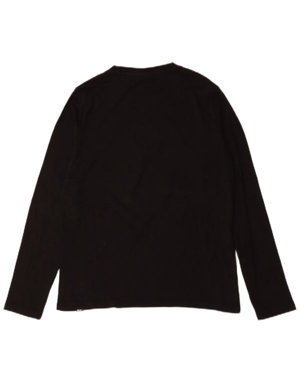 Ellesse Boys Graphic Top Μακρυμάνικο 15-16 ετών Μαύρο Βαμβακερό