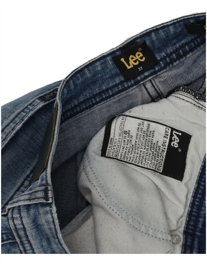 Ανδρικό τζιν σορτς Lee Distressed W32, μεσαίο μπλε βαμβακερό