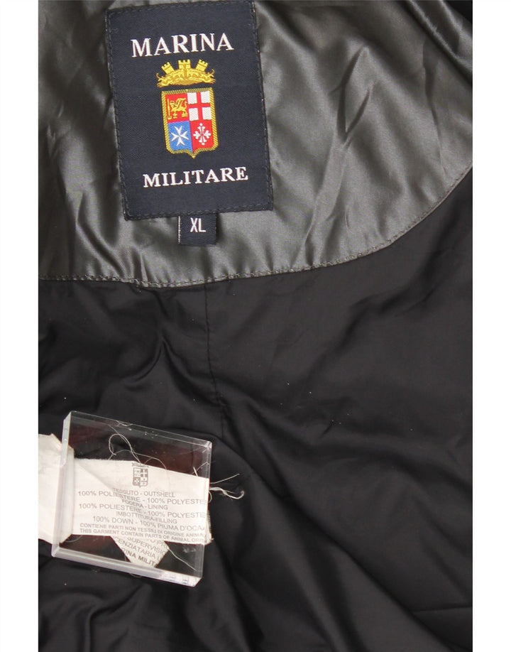 MARINA MILITARE Womens Padded Coat UK 18 XL Grey Polyester Vintage Marina Militare and Second-Hand Marina Militare from Messina Hembry 
