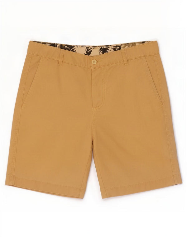 Zara Ανδρικό σορτς Chino EU 38 Small W30 Yellow Lyocell