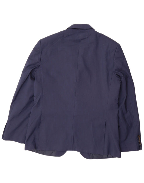 Marks & Spencer Ανδρικό μπλέιζερ με 2 κουμπιά μπουφάν UK 42 Large Navy Blue Polyester