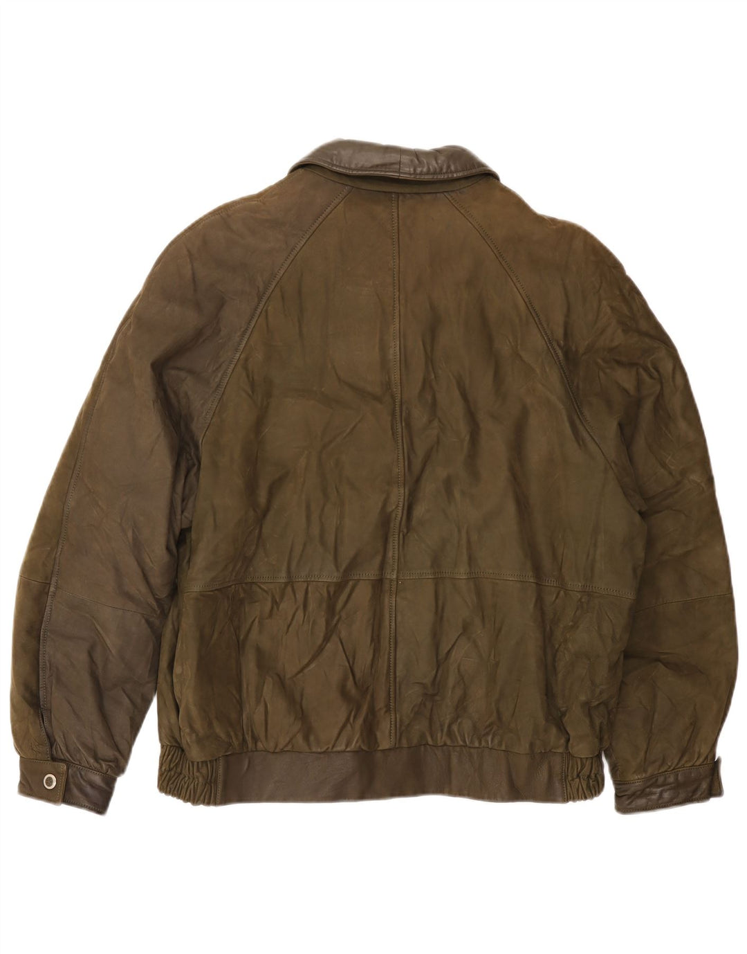 Vintage Ανδρικό Δερμάτινο Μπουφάν UK 42 XL Πράσινο