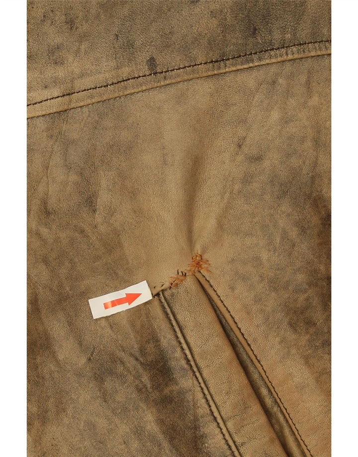 Desi Ανδρικό Δερμάτινο Μπουφάν UK 38 Δερμάτινο Μεσαίο Καφέ