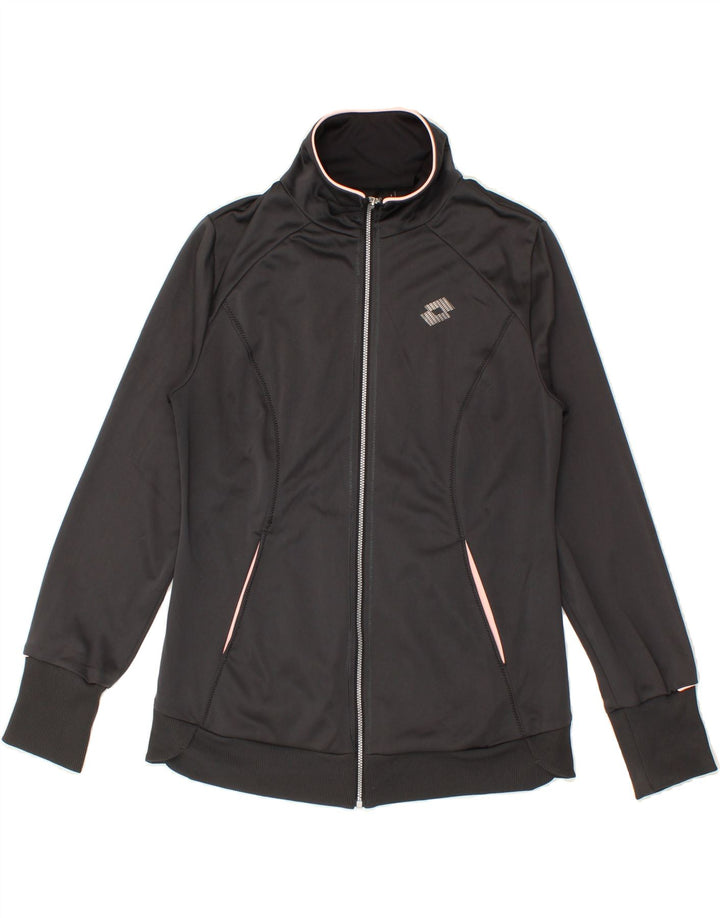LOTTO Womens Tracksuit Top Jacket UK 10 Small Grey Vintage Lotto and Second-Hand Lotto from Messina Hembry 