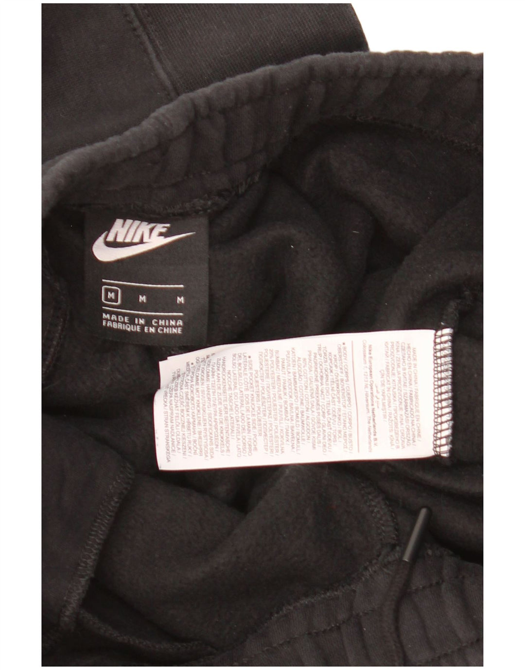 Ανδρική φόρμα γυμναστικής γραφική Nike, Joggers, μεσαίο μαύρο βαμβακερό