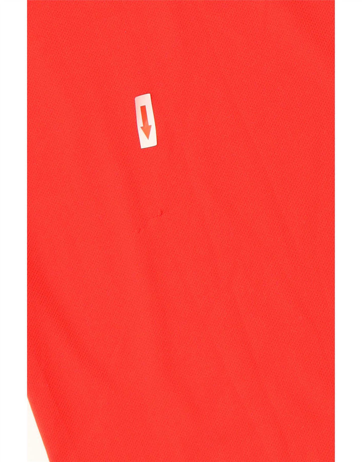 Ανδρικό μπλουζάκι Nike Dri Fit Top UK 42/44 μεγάλο κόκκινο πολυεστέρα