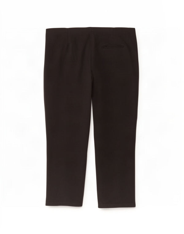 Marks & Spencer Γυναικείο Παντελόνι Capri UK 22 3XL W40 L20 Μαύρη βισκόζη