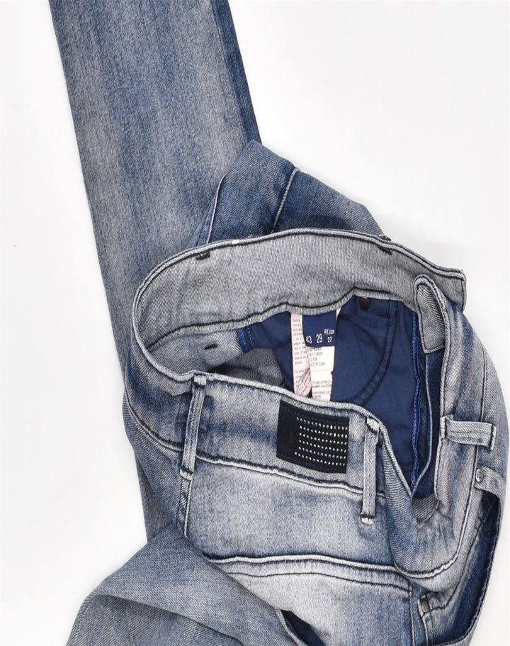 TRUSSARDI JEANS Womens Slim Jeans W30 L30 Blue Cotton | Vintage | Thrift | Second-Hand | Used Clothing | Messina Hembry 