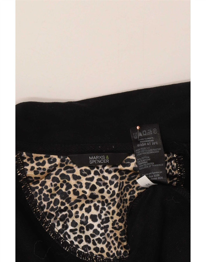 Marks & Spencer Γυναικείο Bomber Jacket UK 14 Medium Black Cotton