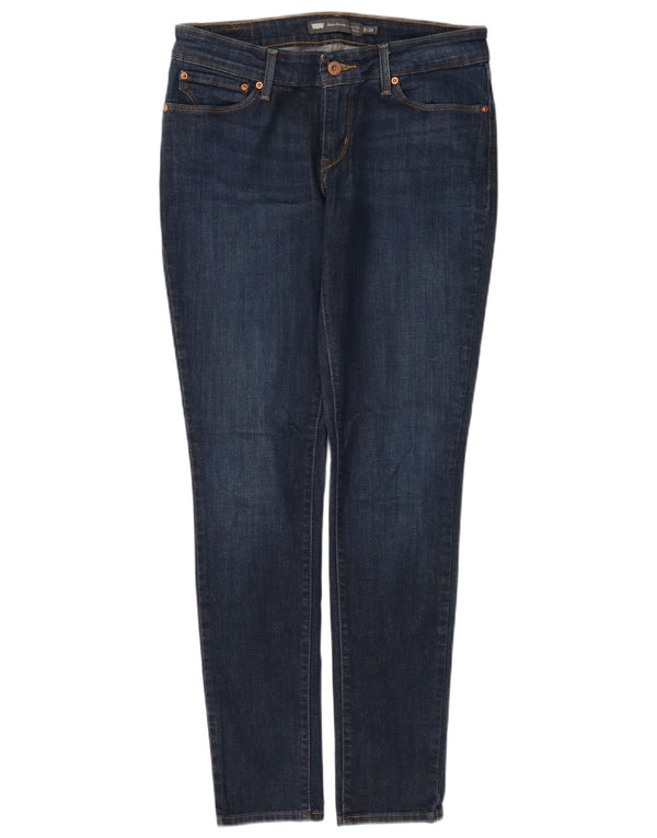 Γυναικεία Demi Curve ψηλόμεσα στενά τζιν Levi's W28 L32 Navy Blue Cotton