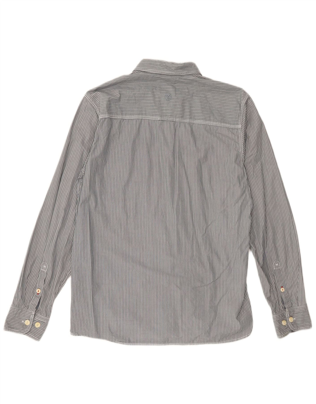 Fat Face Ανδρικό πουκάμισο Classic Fit Μεσαίο γκρι ριγέ βαμβακερό Classic