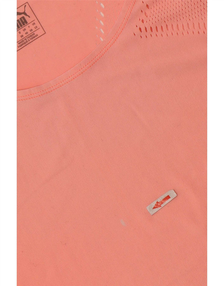 Puma Γυναικείο T-Shirt Top UK 10 Small Orange