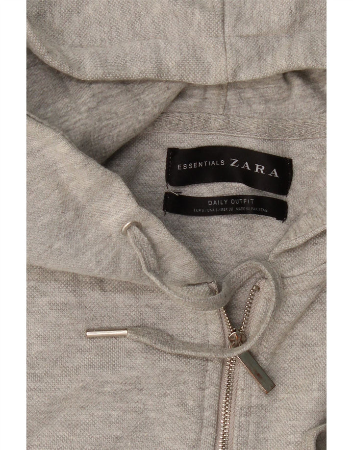 Ανδρικό πουλόβερ Zara με φερμουάρ, μικρό γκρι