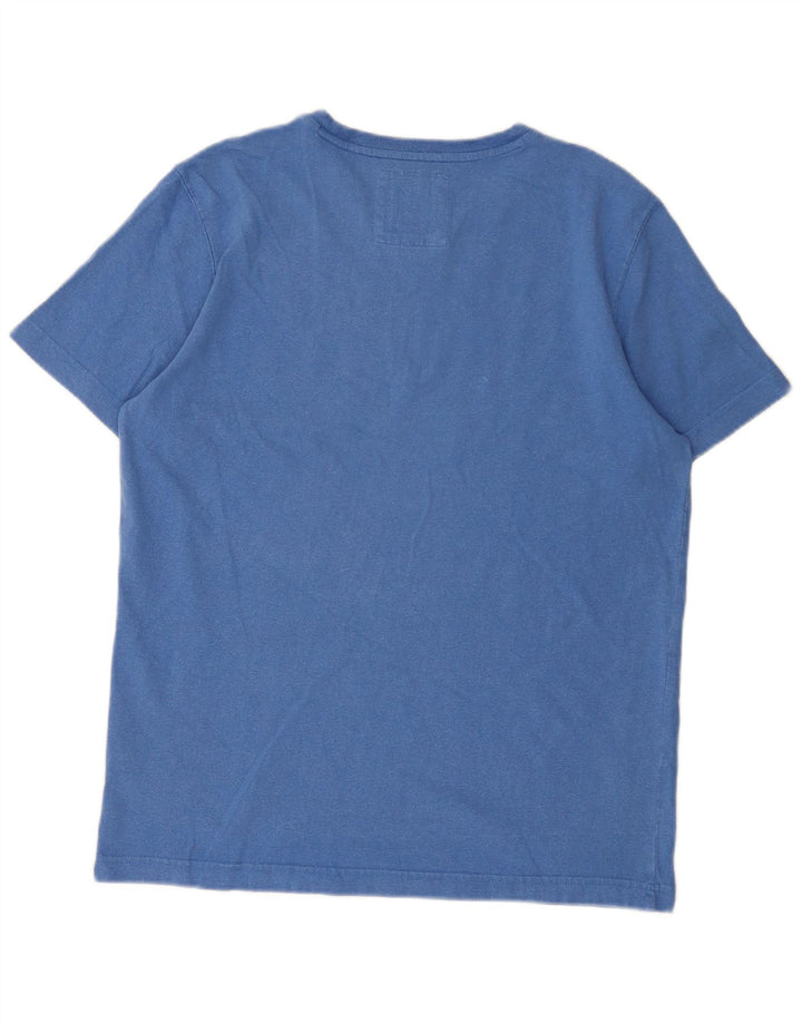 Ανδρικό T-Shirt Crew Clothing Top από μεσαίο μπλε βαμβακερό