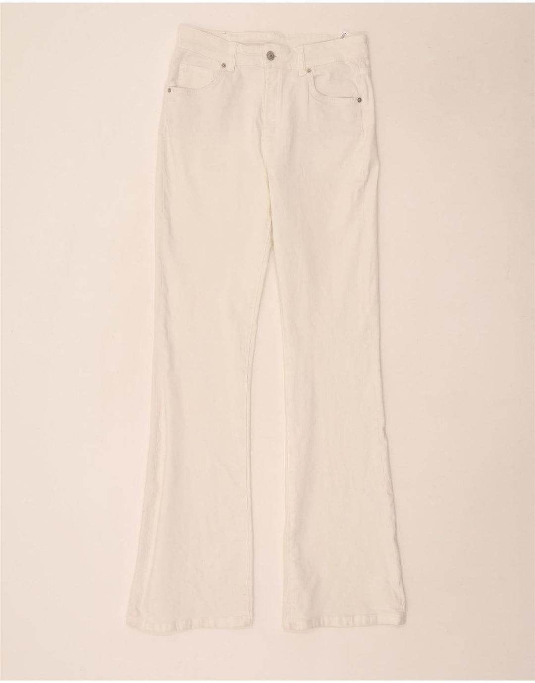 Massimo Dutti Γυναικείο τζιν μποτάκι EU 40 Medium W30 L34 Λευκό βαμβακερό