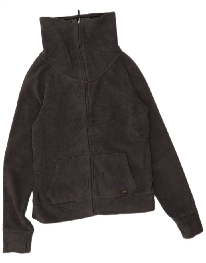 Calvin Klein Γυναικείο Fleece Jacket UK 10 Small Grey Polyester