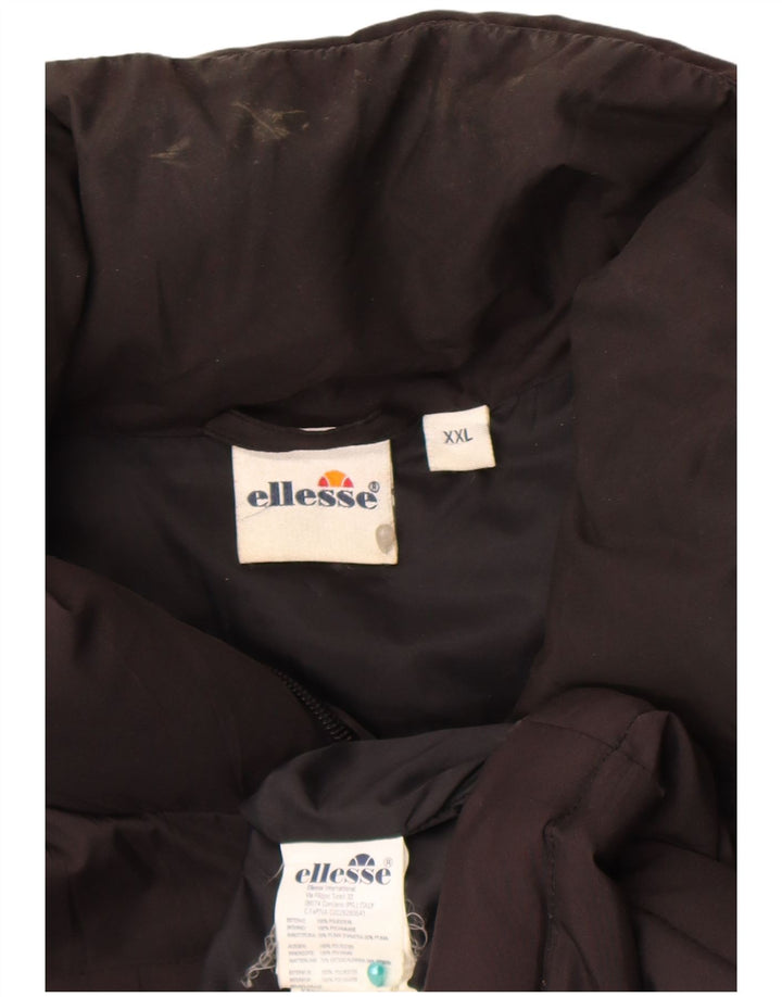 Ellesse Ανδρικό μπουφάν με επένδυση UK 44 2XL Μαύρο Πολυεστέρας